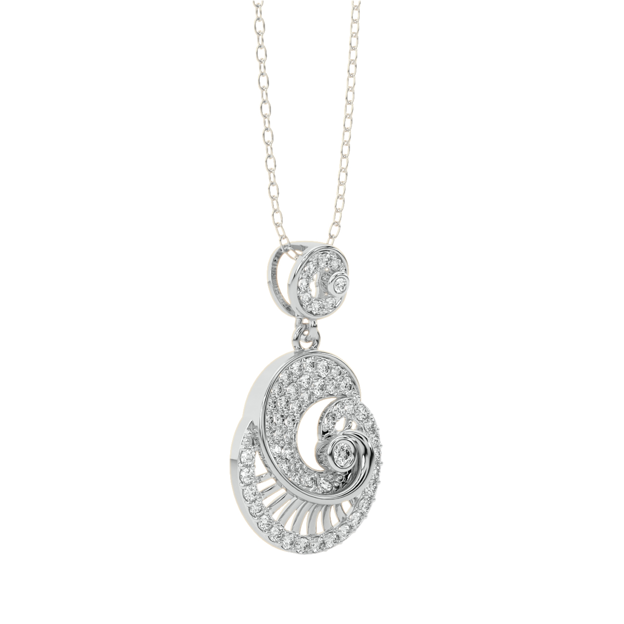 Aren Round Diamond Pendant